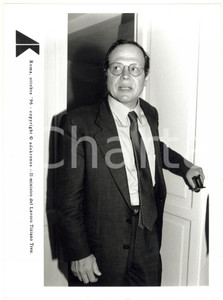 Fotografia d epoca originale 1996 ROMA Ritratto di Tiziano TREU ministro del Lavoro Foto 17x24 cm 1