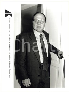 Fotografia d epoca originale 1996 ROMA Ritratto di Tiziano TREU ministro del Lavoro Foto 17x24 cm 1