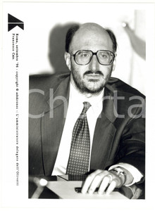 Fotografia d epoca originale 1996 ROMA Ritratto di Francesco CAIO amministratore delegato OLIVETTI Foto 1