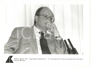 Fotografia d epoca originale 1996 ROMA Enrico MICHELI sottosegretario alla presidenza del Consiglio Foto 1