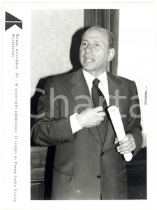 Fotografia d epoca originale 1997 ROMA  FORZA ITALIA Silvio BERLUSCONI rilascia dichiarazione ai giornalisti 1