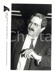 Fotografia d epoca originale 1996 ROMA Roberto MORRIONE direttore di RAI INTERNATIONAL  Foto 17x24 cm 1