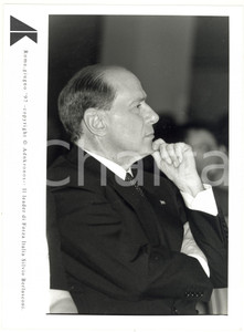 Fotografia d epoca originale 1997 ROMA  FORZA ITALIA Ritratto di Silvio BERLUSCONI  Foto 17x24 cm 1