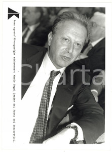 Fotografia d epoca originale 1995 ROMA Ritratto di Mario SEGNI leader del PATTO DEI DEMOCRATICI  Foto 17x24 1