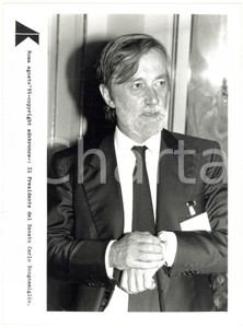 Fotografia d epoca originale 1995 ROMA Carlo SCOGNAMIGLIO presidente del Senato  Foto 17x24 cm 1