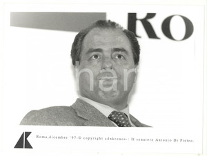Fotografia d epoca originale 1997 ROMA Ritratto del senatore Antonio DI PIETRO  Fotografia 24x17 cm 1