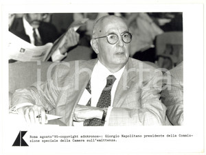 Fotografia d epoca originale 1995 ROMA Ritratto di Giorgio NAPOLITANO  Foto 24x17 cm 1