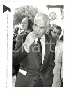 Fotografia d epoca originale 1997 ROMA Pietro LARIZZA segretario generale UIL  Foto 17x24 cm 1
