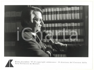 Fotografia d epoca originale 1997 ROMA Ferruccio DE BORTOLI direttore del CORRIERE DELLA SERA  Foto 24x17 1