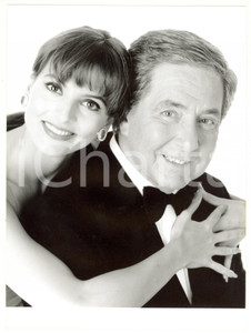 Fotografia d epoca originale 1995 MEDIASET Canale 5  LA CORRIDA Corrado MANTONI con Miriana TREVISAN Foto 1