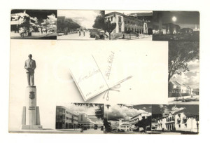 Cartolina originale da collezione 1957 HUAMBO / NOVA LISBOA ANGOLA Vedutine panoramiche  Vintage postcard FP NV 1