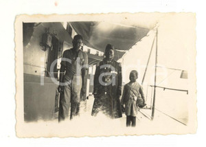 Fotografia d epoca originale 1938 LUANDA Angola Religioso locale su un battello  Foto VINTAGE 1