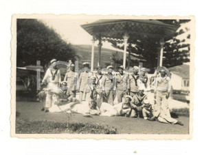 Fotografia d epoca originale 1938 LUANDA ANGOLA Marinai portoghesi  Ritratto di gruppo Foto VINTAGE 9x6 1