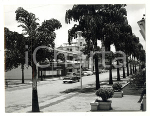 Fotografia d epoca originale 1970 ca CARMONA / UIGE ANGOLA Veduta del centro Foto DANNEGGIATA ANIMATA 1