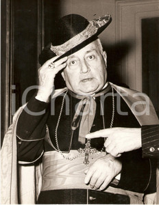 Fotografia d epoca originale 1955 ca VATICANO Ritratto del Cardinale Benedetto ALOISI MASELLA Foto 21x27 1