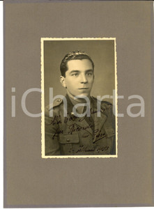 Fotografia d epoca originale 1938 REGIO ESERCITO Ritratto di ufficiale con dedica  Foto VINTAGE 17x23 cm 1