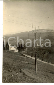Fotografia d epoca originale 1910 ca VALLE D AOSTA Vallata con il castello di FENIS  Foto cartolina 1