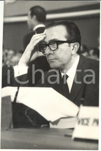 Fotografia d epoca originale 1969 ROMA XI Congresso Nazionale DC  Ritratto di Giulio ANDREOTTI Foto 20x30 1