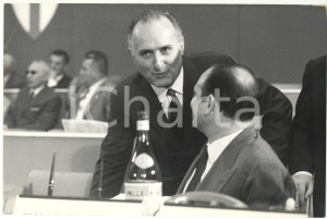 Fotografia d epoca originale 1969 ROMA XI Congresso Nazionale DC  Oscar Luigi SCALFARO Foto 30x20 1