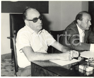 Fotografia d epoca originale 1965 ca ROMA Congresso PSI  Giacomo MANCINI e Luigi BERTOLDI Foto 25x20 1