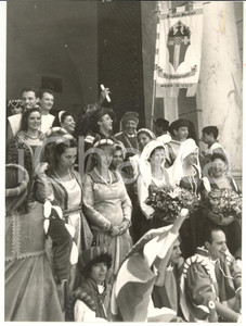 Fotografia d epoca originale 1992 GENOVA Gruppo storico La Medievale di Savona Foto VINTAGE 18x24 cm 1