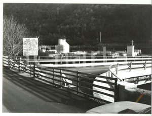 Fotografia d epoca originale 1985 ca GENOVA Cantiere autostradale Foto VINTAGE 24x18 cm 1