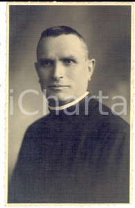 Fotografia d epoca originale 1939 CORTEMILIA Ritratto di don R. MARENGO con dedica Foto P. AGNELLI  ALBA 1