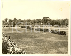 Fotografia d epoca originale 1932 OTTAWA British Empire Economic Conference  Earl BESSBOROUGH reviews troops 1