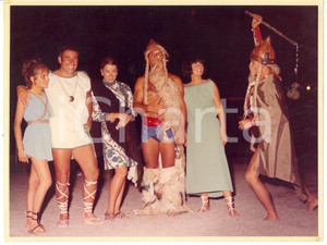 Fotografia d epoca originale 1995 ca GENOVA  COSTUME Festa a tema antica Roma  Rappresentazione teatrale 1