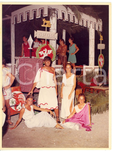 Fotografia d epoca originale 1995 ca GENOVA  COSTUME Festa a tema antica Roma  Fotografia VINTAGE 18x24 1