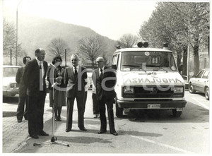 Fotografia d epoca originale 1986 CASELLA GE Manifestazione CROCE ROSSA ITALIANA Foto VINTAGE 24x18 cm 1