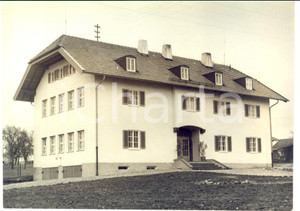 Fotografia d epoca originale 1950 ca SEEONSEEBRUCK Nuovo edificio scolastico  Foto ARCHITETTURA 22x16 cm 1