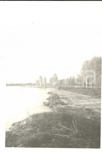 Fotografia d epoca originale 1957 Alluvione CERVESINA  Tenuta ISOLA  Danni da allagamento  Foto 10x14 1