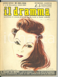 Giornale, rivista storica 1942 IL DRAMMA Eugene O NEILL Grande Dio Brown Anno XVIII nÂ°391392 1