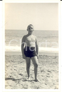 Fotografia d epoca originale 1940 VARAZZE Ritratto del piccolo Angelo MIORINI  Foto cartolina con dedica 1