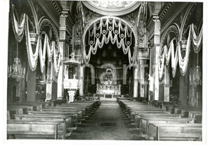 Fotografia d epoca originale 1931 TORINO Chiesa SANTISSIMI ANGELI CUSTODI  Interno  Foto OTTOLENGHI 1