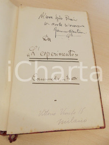 Autografo originale 1930 ca Francesco MONTANARI L esperimento  Commedia Estratto AUTOGRAFO 1