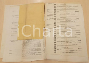 Documento originale, autentico 1853 MILANO Commissione di Beneficenza pel pane  Fascicolo con buoni per poveri 1