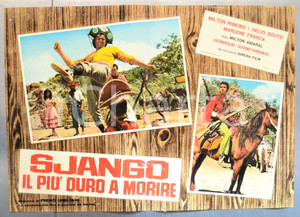 Materiale cinematografico d’epoca 1968 SJANGO: IL PIÃ™ DURO A MORIRE Milton RIBEIRO Helio SOUTO Fotobusta 66x46 cm 1