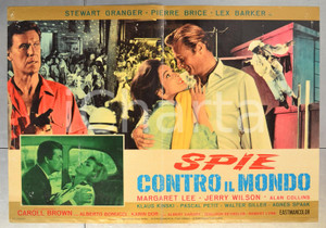 Materiale cinematografico d’epoca 1966 SPIE CONTRO TUTTI Stewart GRANGER Pierre BRICE Lex BARKER Fotobusta 66x46 1