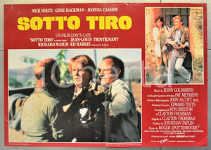 Materiale cinematografico d’epoca 1983 SOTTO TIRO Nick NOLTE Gene HACKMAN Joanna CASSIDY Fotobusta 66x46 cm 1