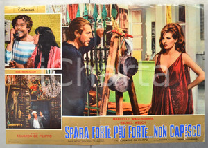 Materiale cinematografico d’epoca 1966 SPARA FORTE, PIÃ™ FORTE...NON CAPISCO Raquel WELCH Fotobusta 66x46 cm 1