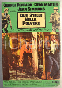 Materiale cinematografico d’epoca 1967 DUE STELLE NELLA POLVERE Dean MARTIN George PEPPARD Fotobusta 66x46 1