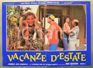 Materiale cinematografico d’epoca 1985 VACANZE D ESTATE Enzo CANNAVALE  BOMBOLO Yari PORZIO Fotobusta 66x46 cm 1
