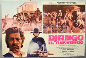 Materiale cinematografico d’epoca 1969 DJANGO IL BASTARDO Anthony STEFFEN Lu KAMANTE Paolo GOZLINO Fotobusta 66x46 1