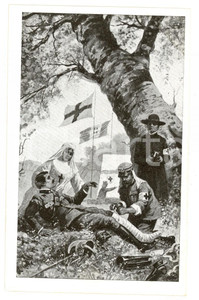 Cartolina originale da collezione 1915 ca WW1 CROCE ROSSA ITALIANA Dovere e carità Cartolina postale FP NV 1
