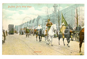 Cartolina originale da collezione 1906 PARIS BUFFALO BILL S WILD WEST Show  Beduinen Postcard RARE VINTAGE FP 1