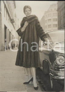 Fotografia d epoca originale 1959 MODE PARIS CrÃ©ation CANADA FUR  Manteau en vison sauvage Photo 1