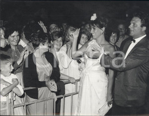 Fotografia d epoca originale 1963 VENEZIA Festival del Cinema  Antonella LUALDI Franco INTERLENGHI Foto 1