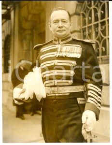 Fotografia d epoca originale 1958 LONDON Captain Geoffrey BENNETT new City of London Marshal  Photo 1